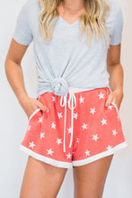 Load image into Gallery viewer, Salmon Star Print Leisure Shorts

