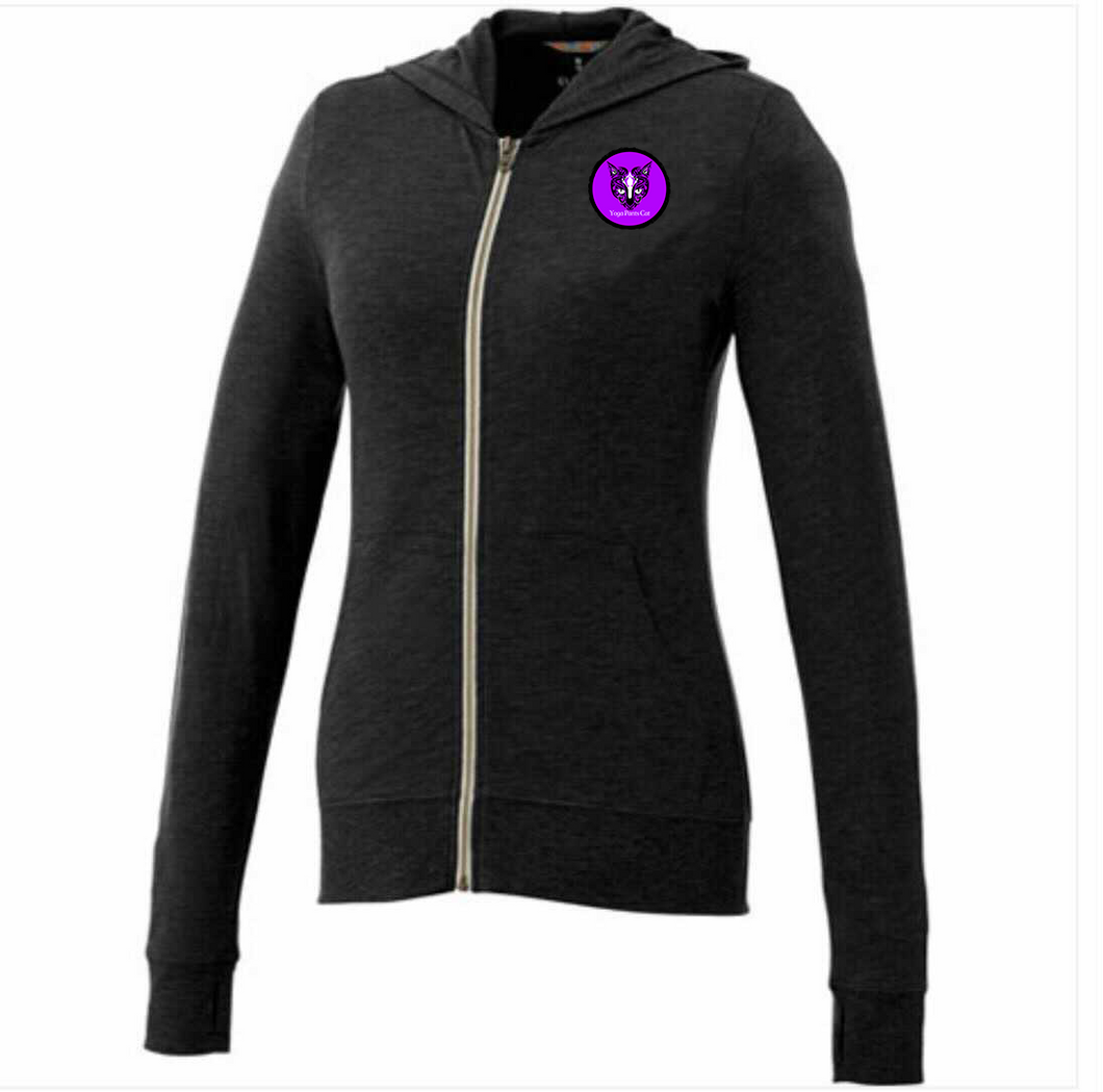 Designer Women’s Hoodie Sweatshirt by Yoga Pants Cat | Trendy and Comfortable Hoodie | Perfect for Workouts, Athleisure, and Loungewear | Comfortable and Washable Hoodie (Black)