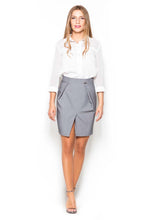 Load image into Gallery viewer, Gray Front Slit Skirt
